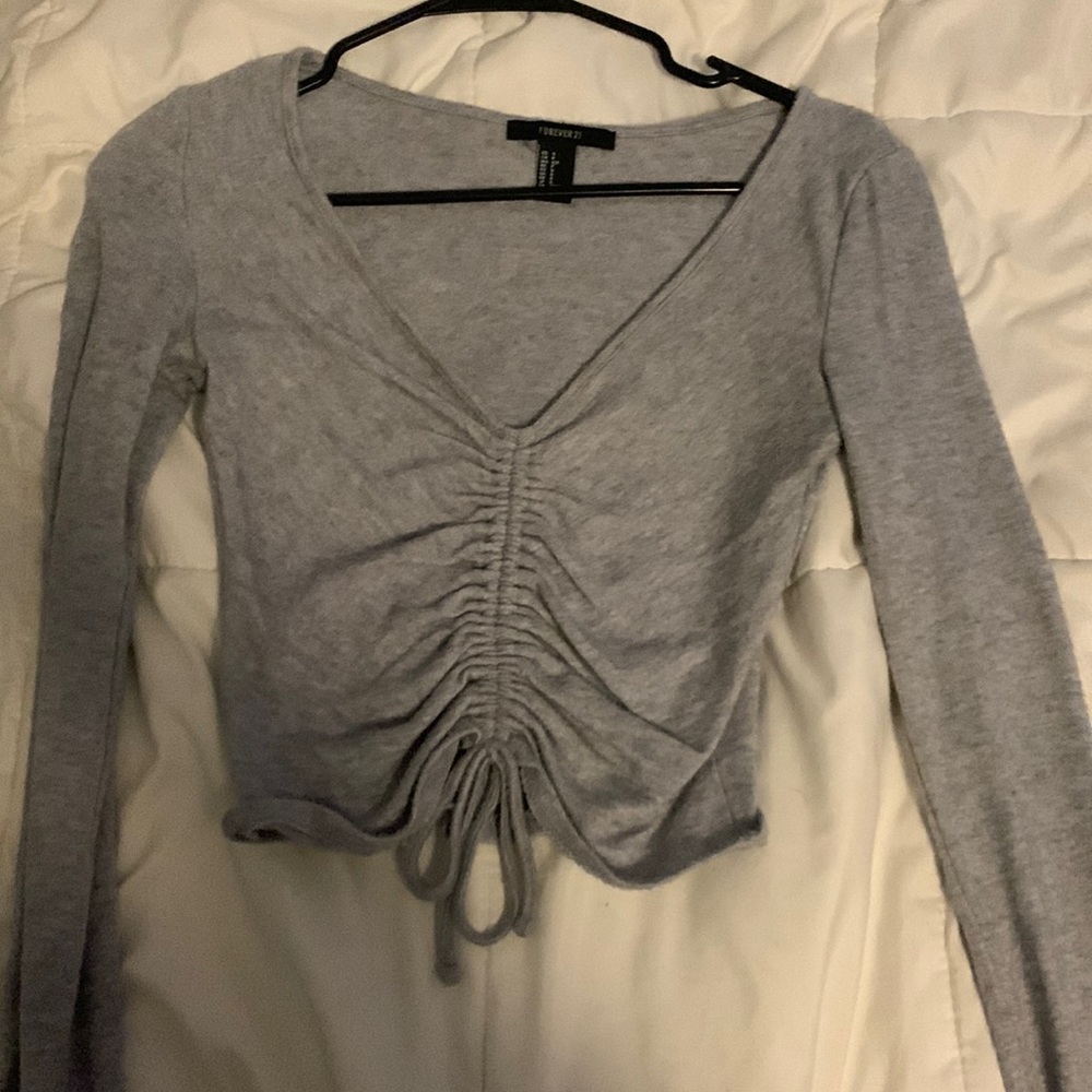 Forever 21 long sleeve crop top